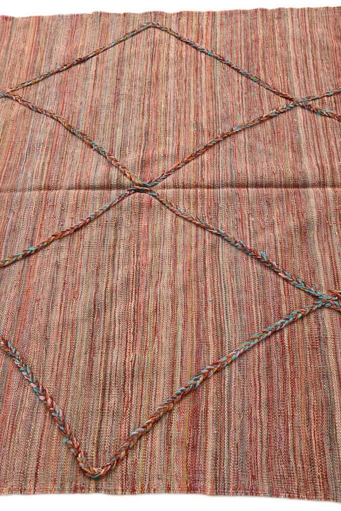4' 10 x 6' 2 Hand Knotted Moroccan Wool Rug