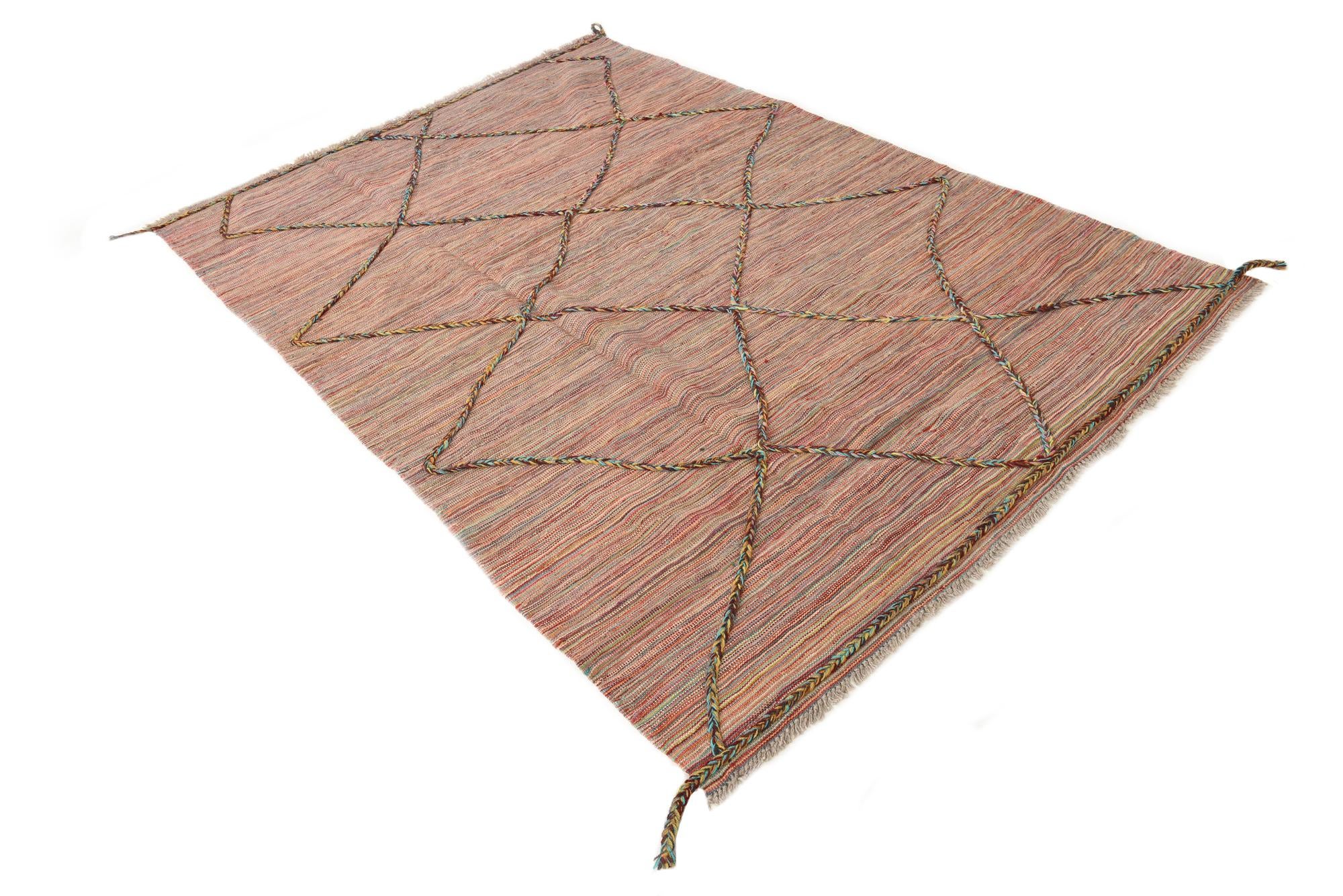5' 5 x 7' 11 Hand Knotted Moroccan Wool Rug