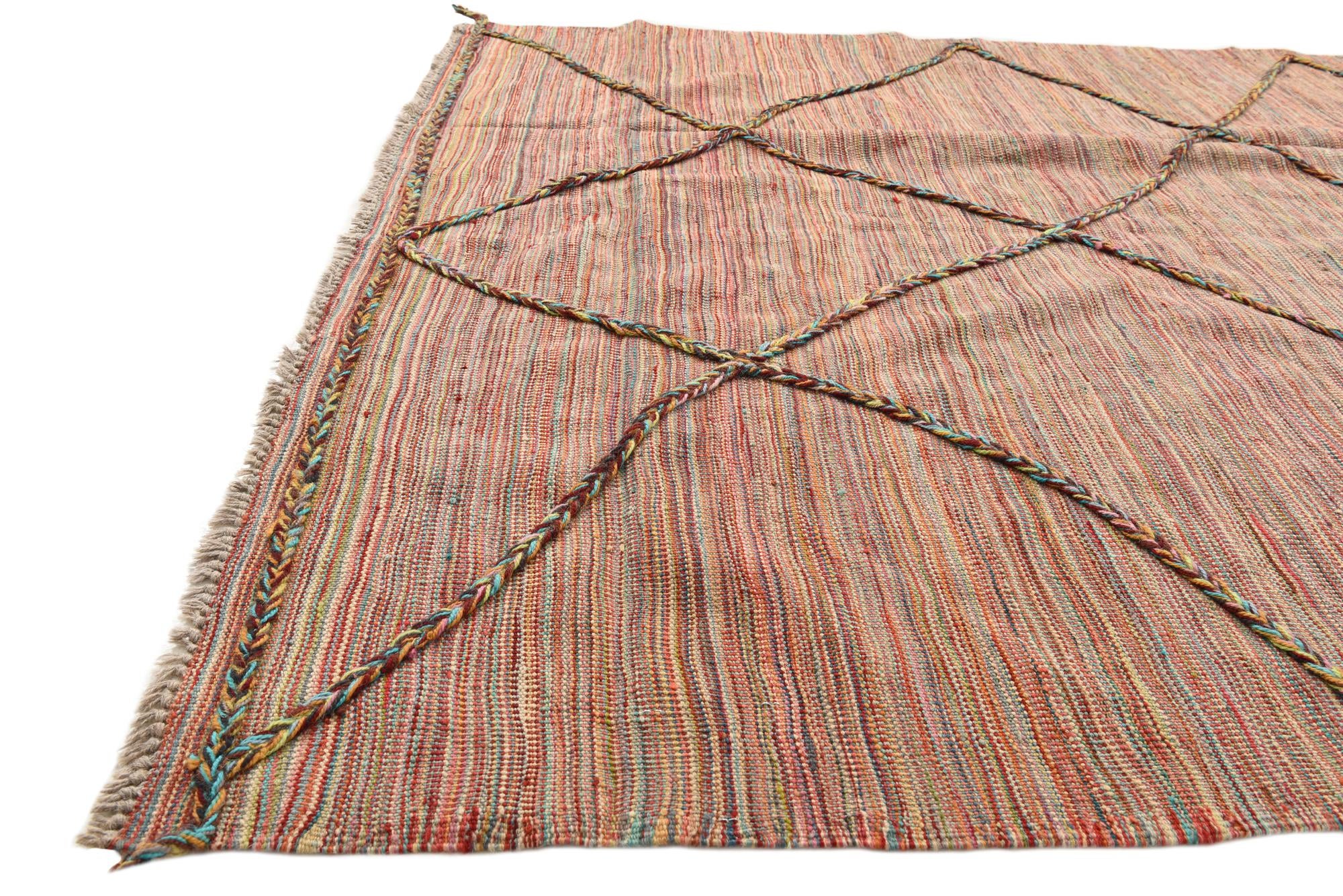 5' 5 x 7' 11 Hand Knotted Moroccan Wool Rug