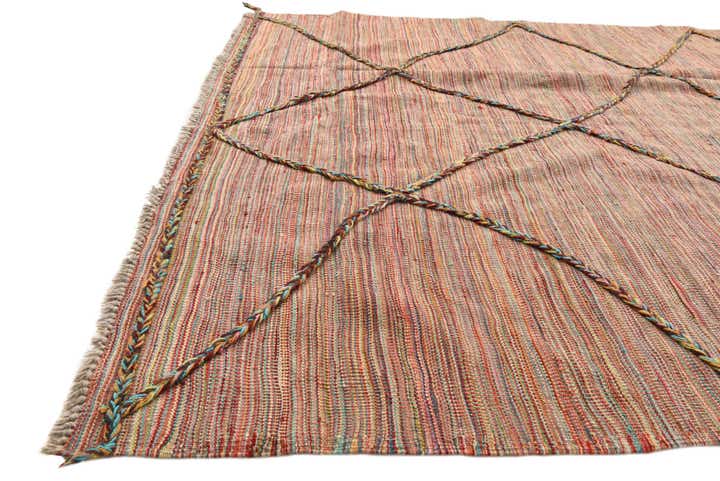 165cm x 240cm Handgeknüpft Marokkanisch Wolle Teppich