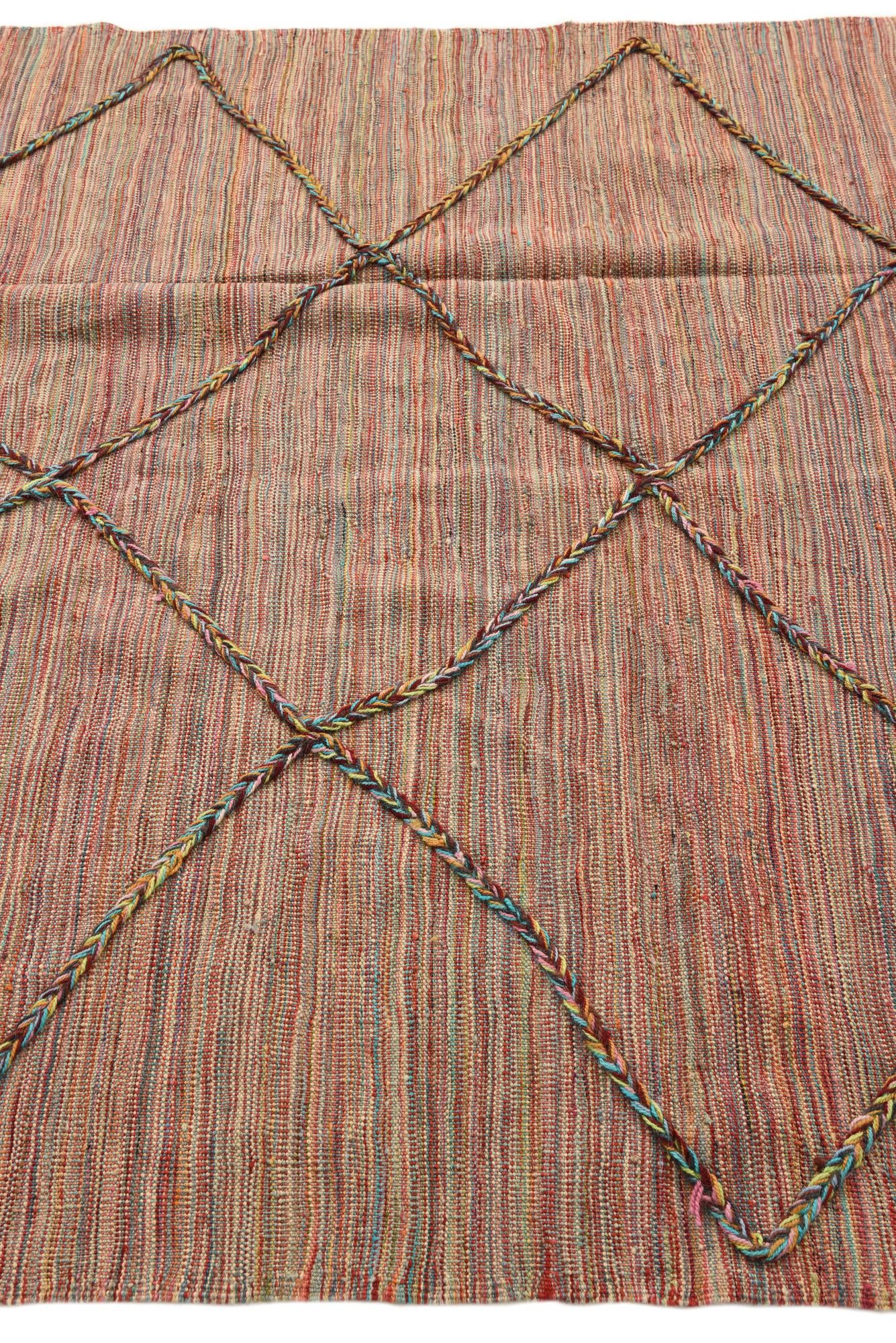 5' 5 x 7' 11 Hand Knotted Moroccan Wool Rug