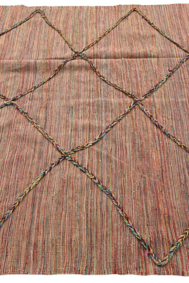 Detailansicht von 165cm x 240cm Handgeknüpft Marokkanisch Wolle Teppich