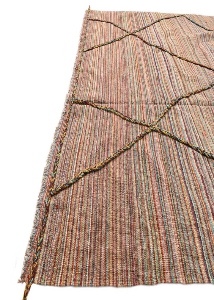 5' 9 x 8' 1 Hand Knotted Moroccan Wool Rug