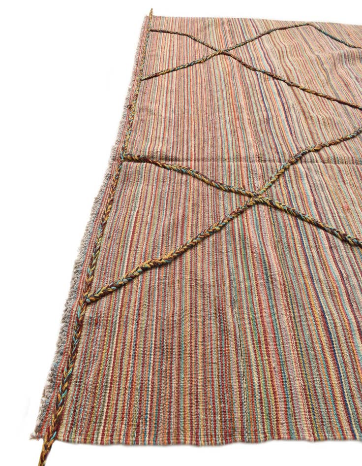 Detail image of 5' 9 x 8' 1 Hand Knotted Moroccan Wool Rug