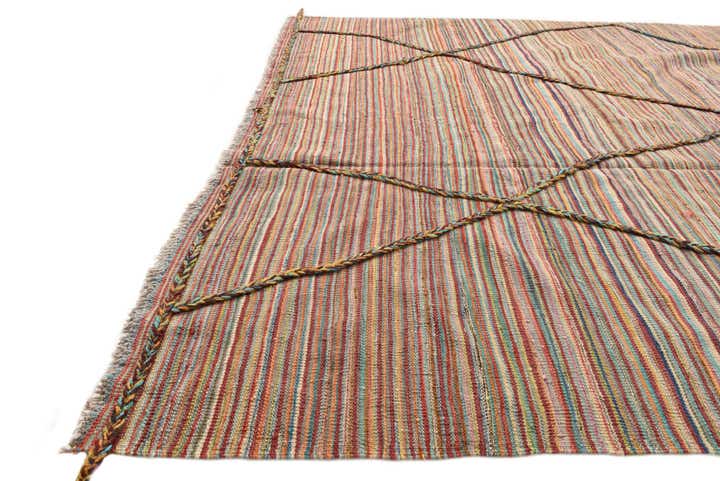 5' 9 x 8' 1 Hand Knotted Moroccan Wool Rug