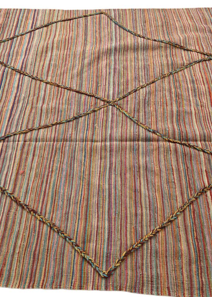 5' 9 x 8' 1 Hand Knotted Moroccan Wool Rug