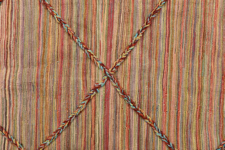 5' 7 x 8' Hand Knotted Moroccan Wool Rug
