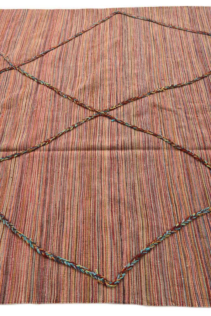5' 9 x 8' Hand Knotted Moroccan Wool Rug