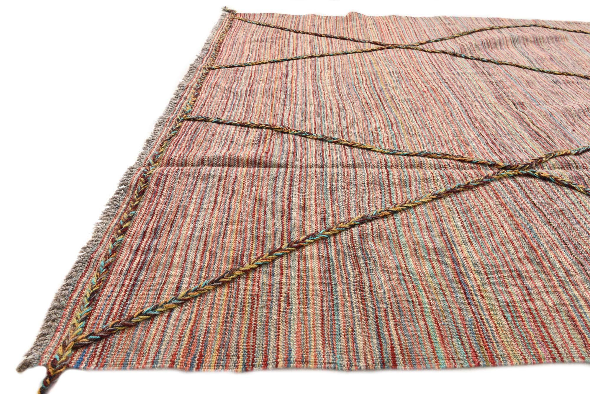 5' 3 x 7' 10 Hand Knotted Moroccan Wool Rug