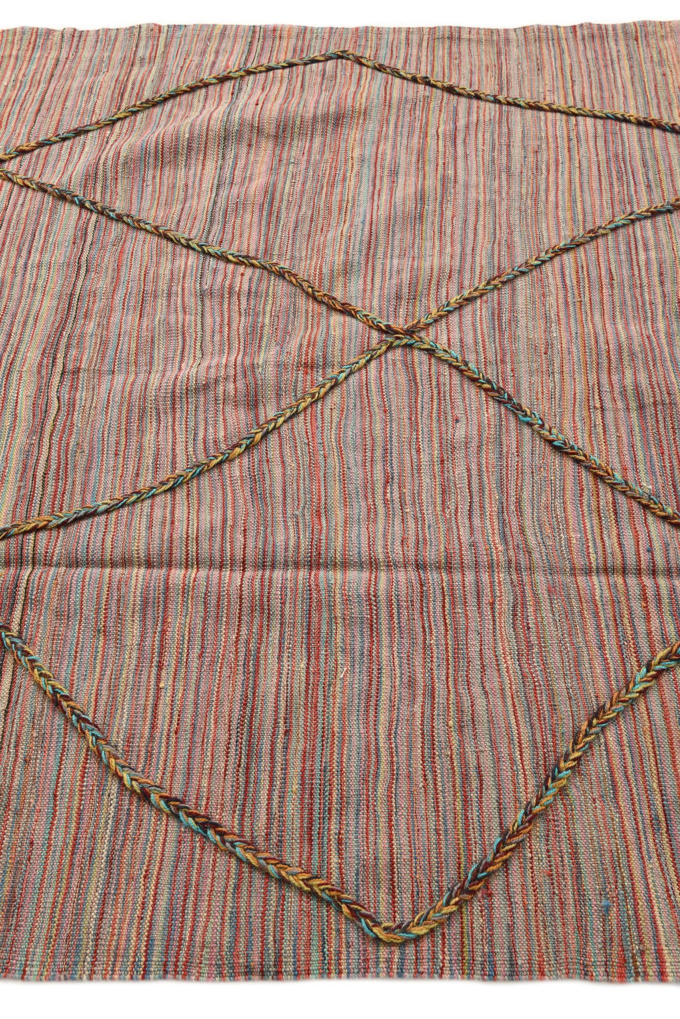 5' 3 x 7' 10 Hand Knotted Moroccan Wool Rug