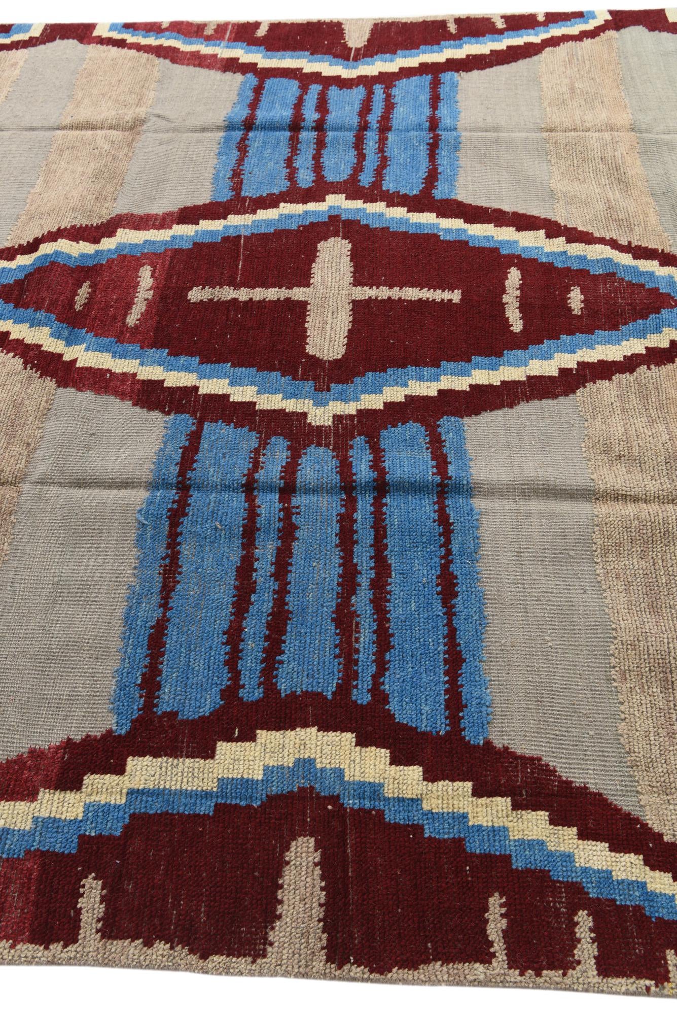 8' x 10' 2 Hand Knotted Moroccan Wool Rug