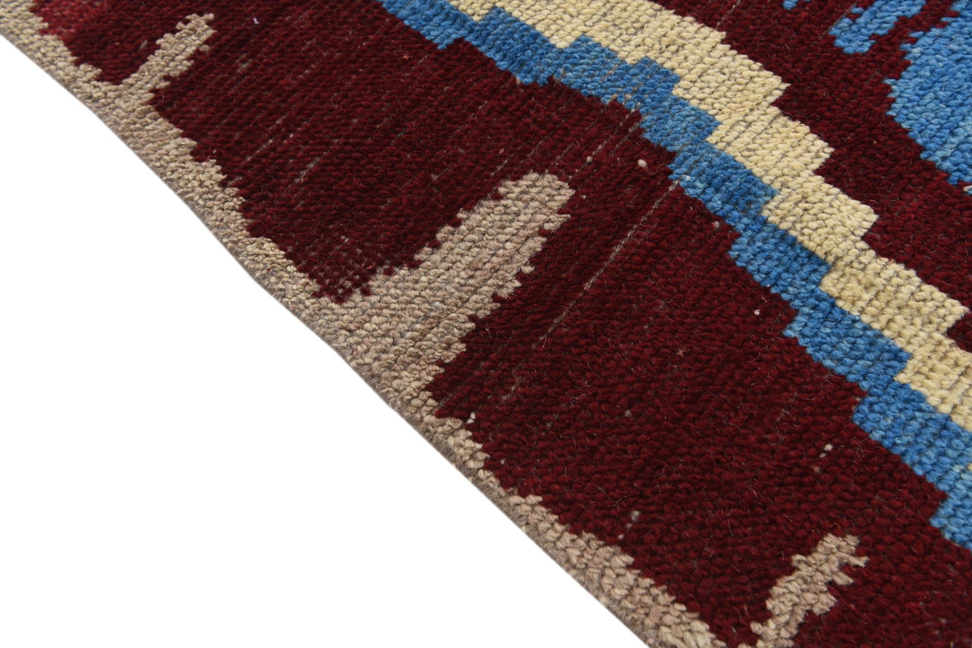 8' x 10' 2 Hand Knotted Moroccan Wool Rug