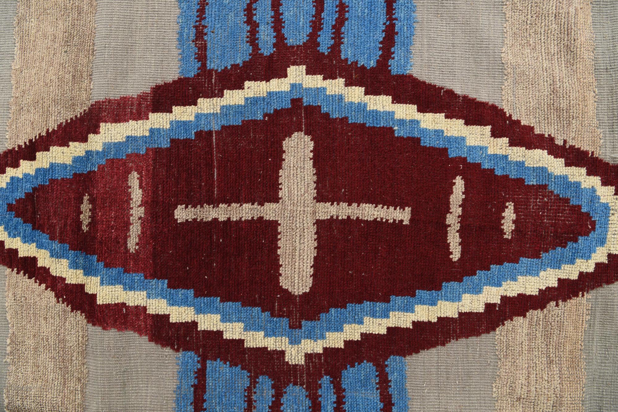 8' x 10' 2 Hand Knotted Moroccan Wool Rug