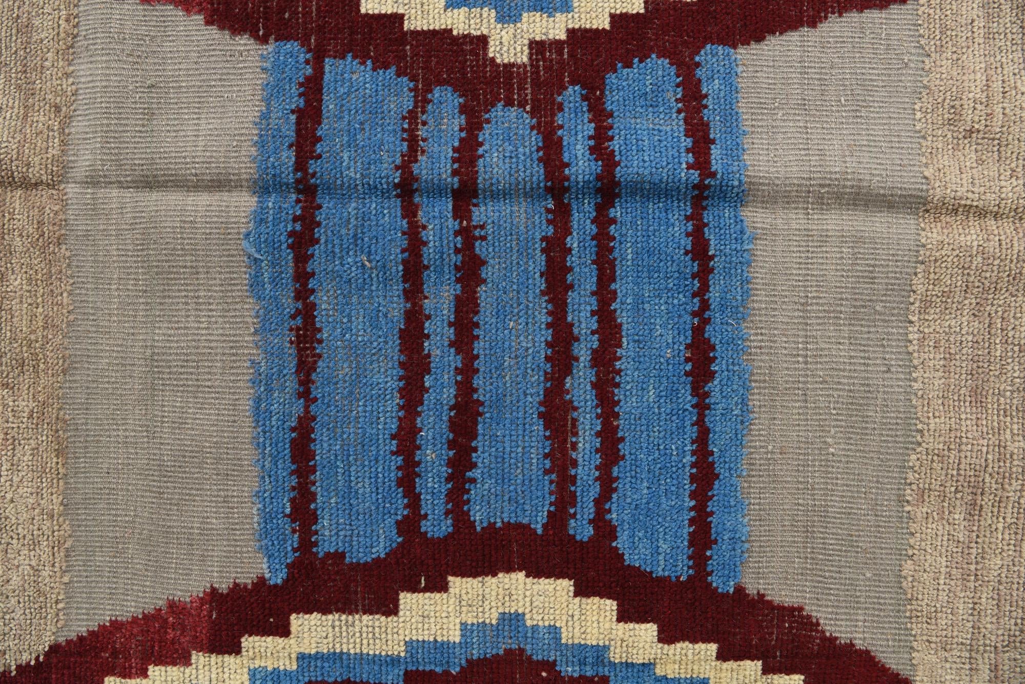 8' x 10' 2 Hand Knotted Moroccan Wool Rug