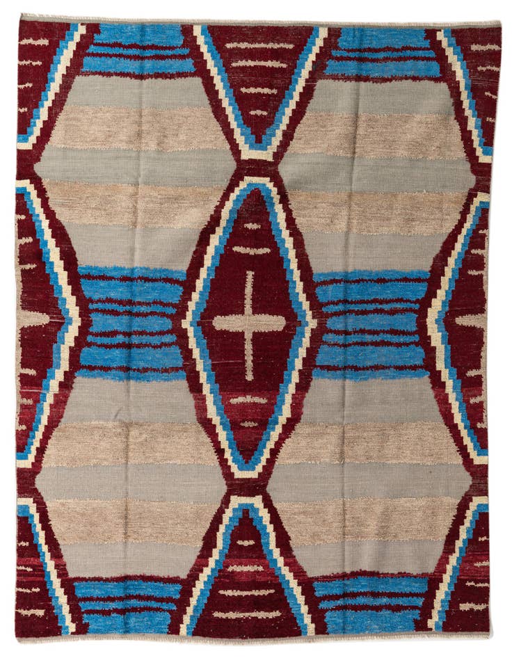 Detail image of 8' x 10' 2 Hand Knotted Moroccan Wool Rug