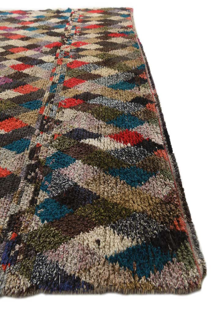 7' 8 x 9' 9 Hand Knotted Moroccan Wool Rug