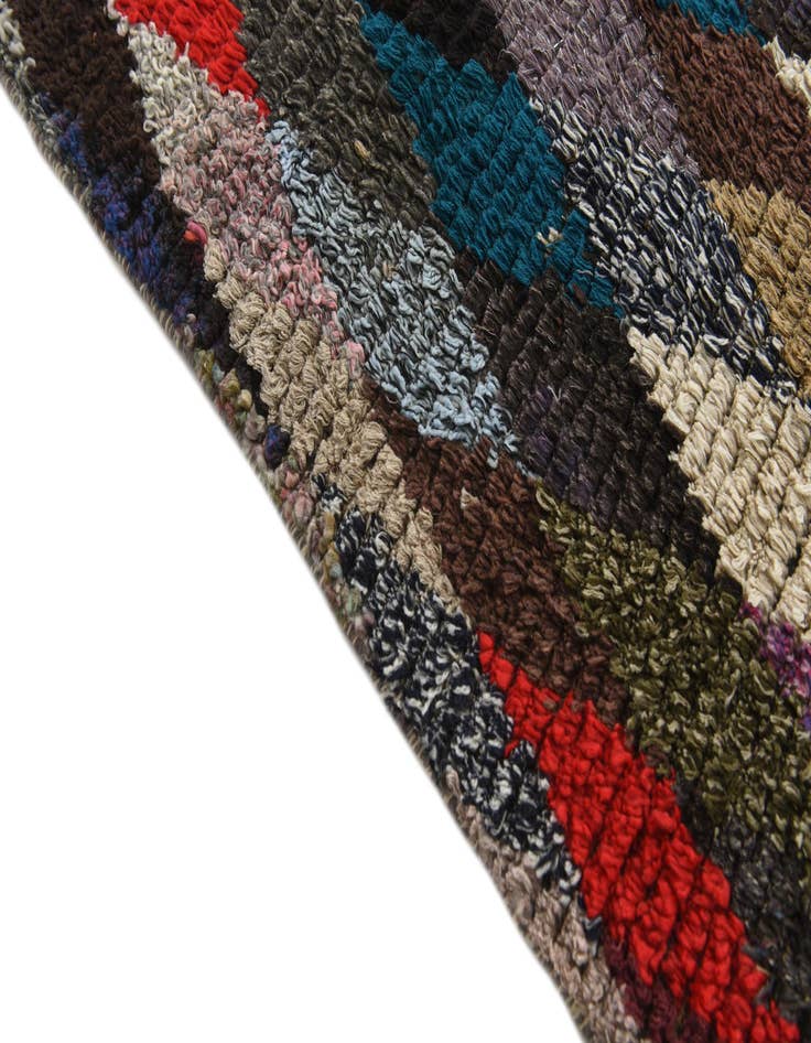 Detail image of 7' 8 x 9' 9 Hand Knotted Moroccan Wool Rug