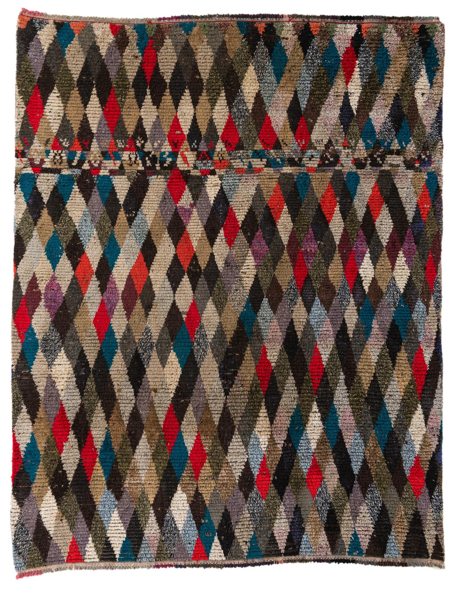 7' 8 x 9' 9 Hand Knotted Moroccan Wool Rug
