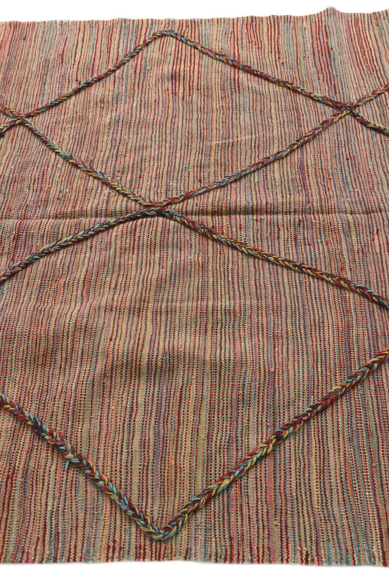 4' 10 x 6' 6 Hand Knotted Moroccan Wool Rug