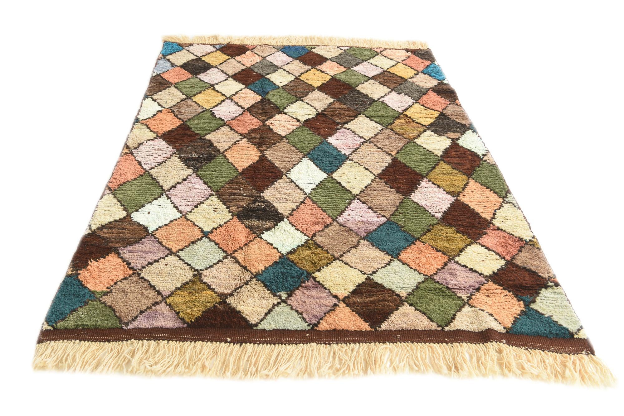 5' 8 x 8' 4 Hand Knotted Moroccan Wool Rug