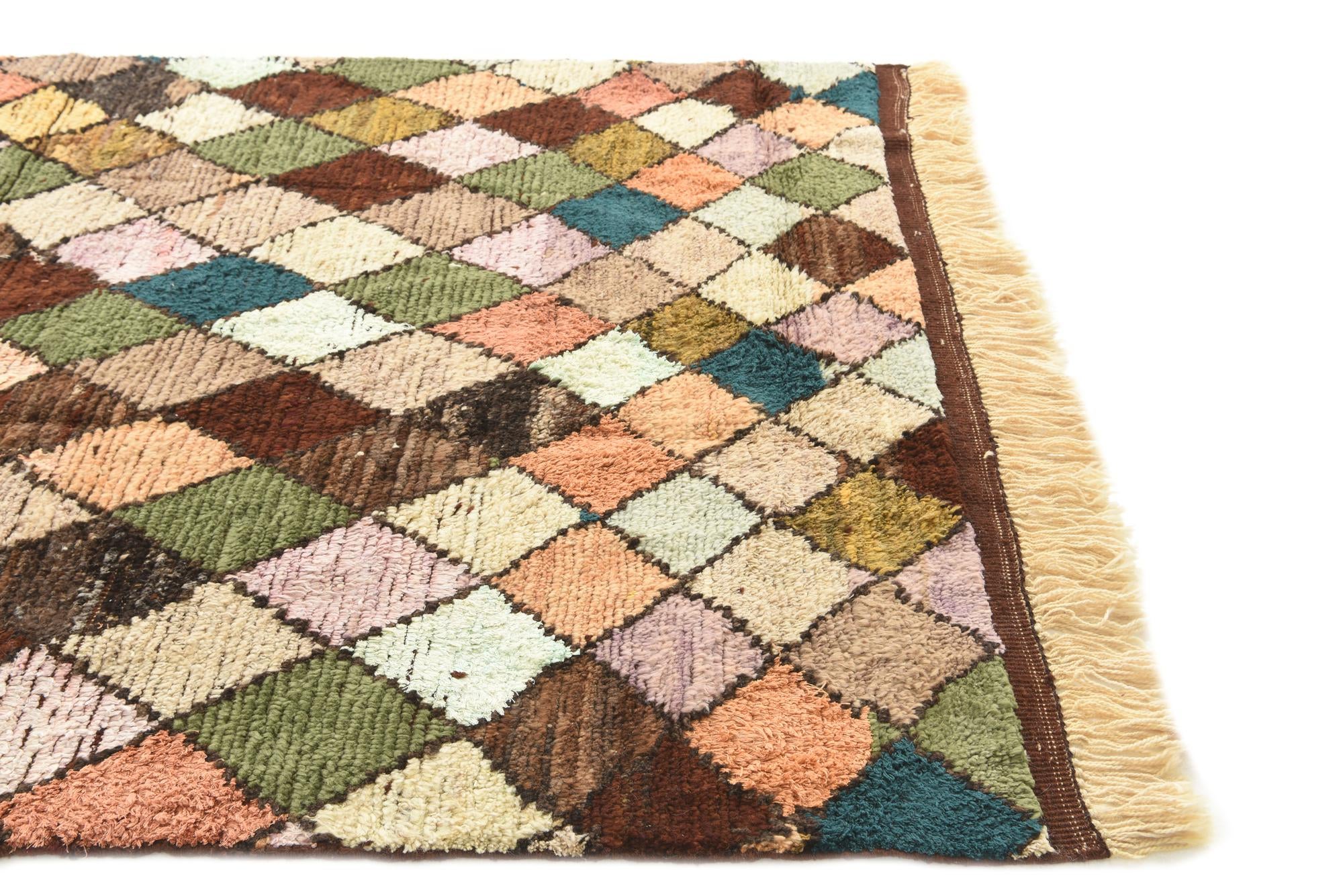 5' 8 x 8' 4 Hand Knotted Moroccan Wool Rug