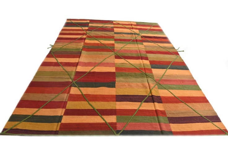 Detail image of 8' 4 x 11' 4 Hand Knotted Moroccan Wool Rug