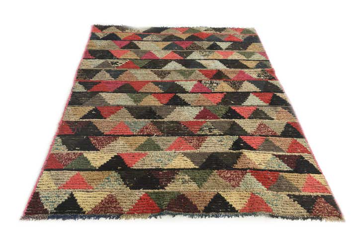 5' 4 x 7' 8 Hand Knotted Moroccan Wool Rug