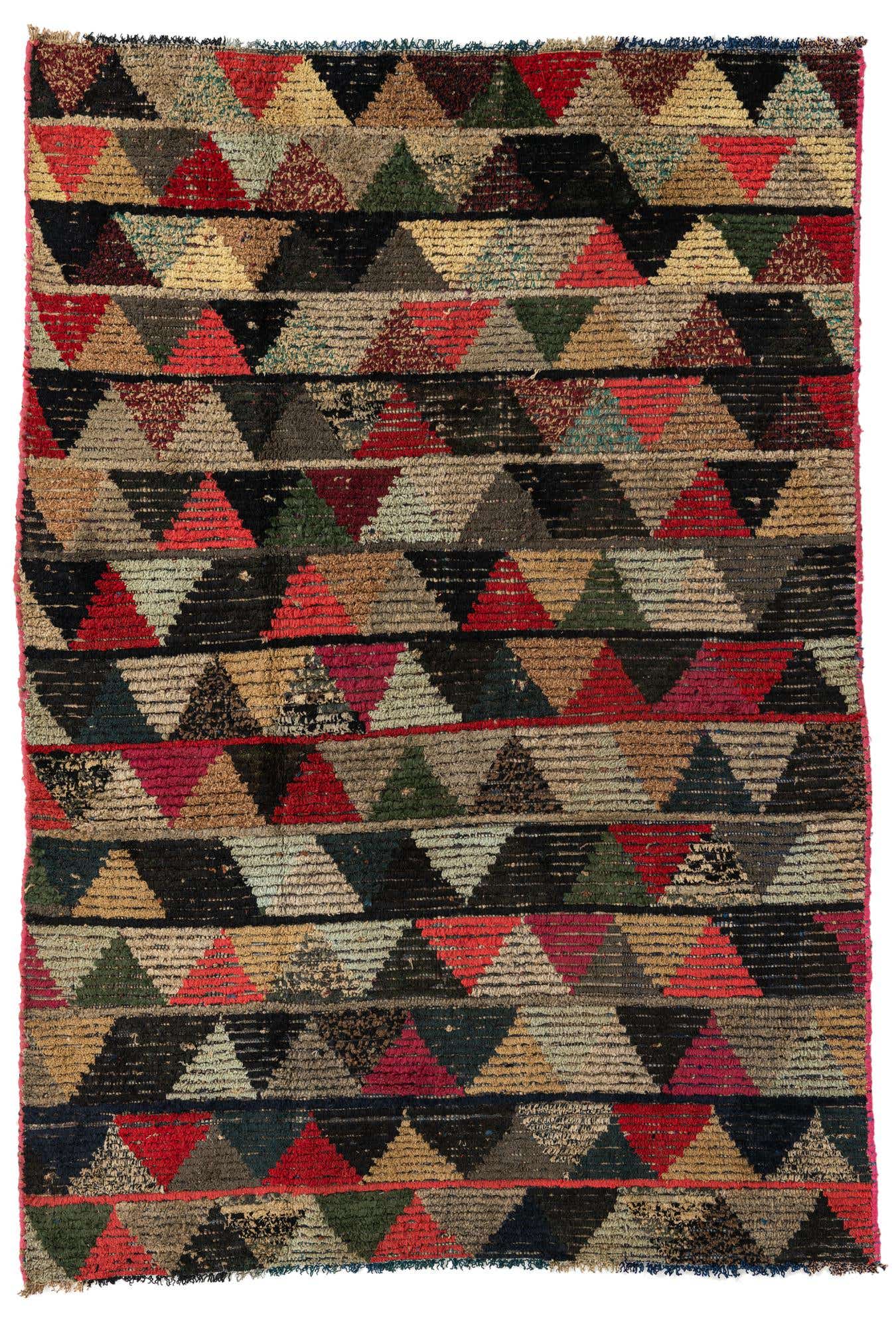 5' 4 x 7' 8 Hand Knotted Moroccan Wool Rug