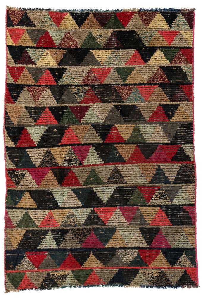 5' 4 x 7' 8 Hand Knotted Moroccan Wool Rug