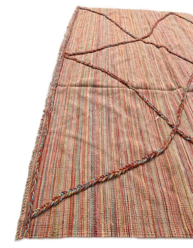 Detail image of 5' 7 x 7' 10  Hand Knotted Moroccan Wool Rug