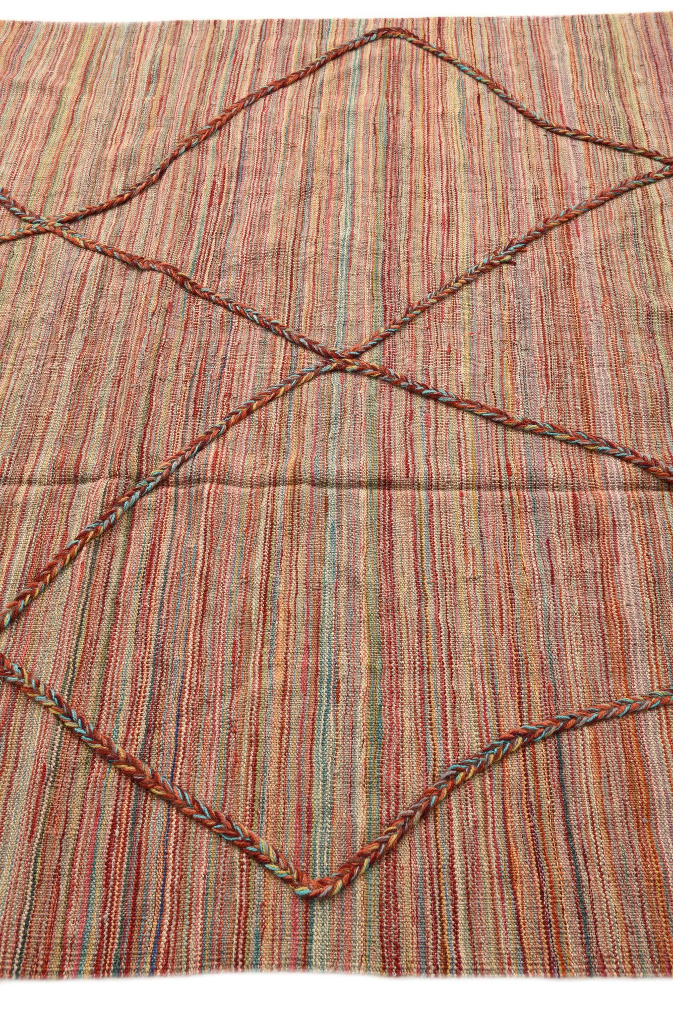 5' 7 x 7' 10 Hand Knotted Moroccan Wool Rug