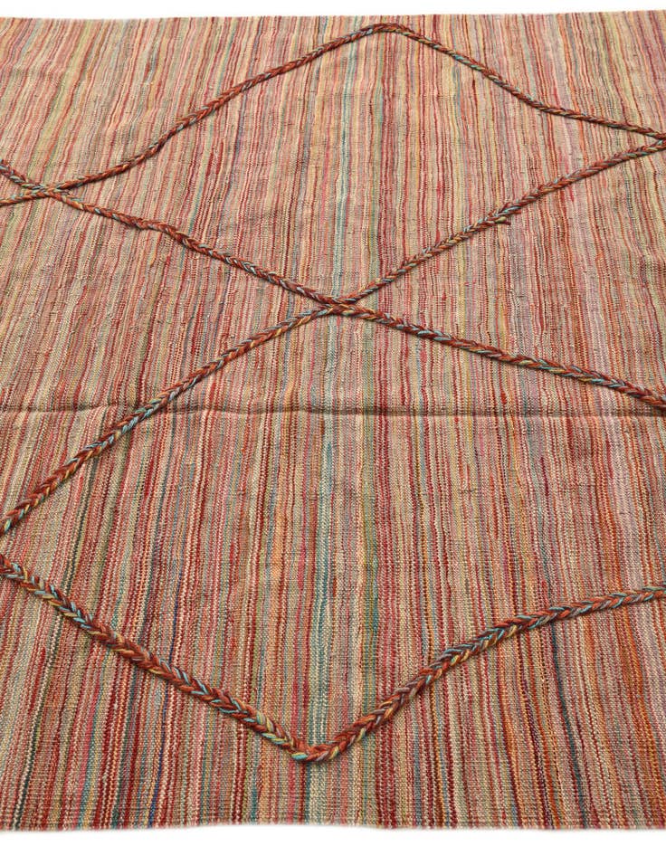 Detail image of 5' 7 x 7' 10  Hand Knotted Moroccan Wool Rug