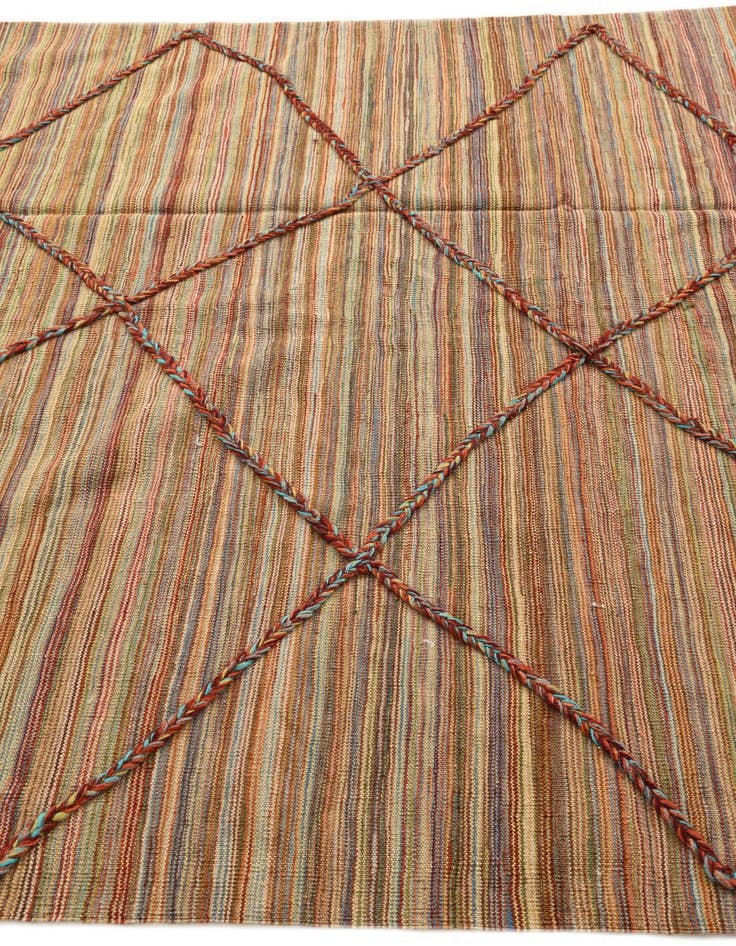 Detail image of 5' 9 x 7' 5 Hand Knotted Moroccan Wool Rug