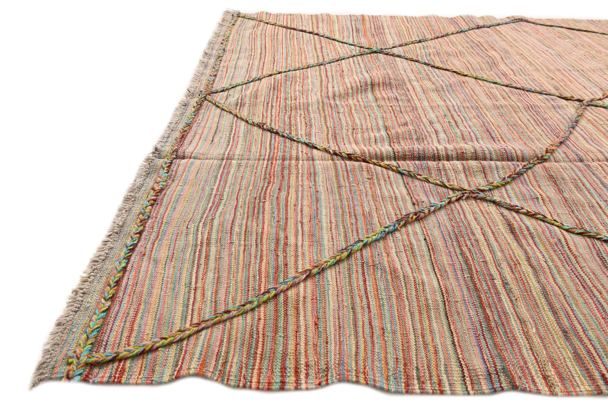 5' 9 x 7' 5 Hand Knotted Moroccan Wool Rug