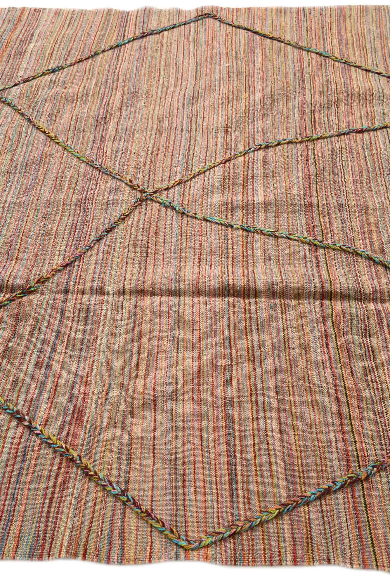 5' 9 x 7' 5 Hand Knotted Moroccan Wool Rug