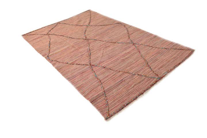 5' 3 x 8' Hand Knotted Moroccan Wool Rug