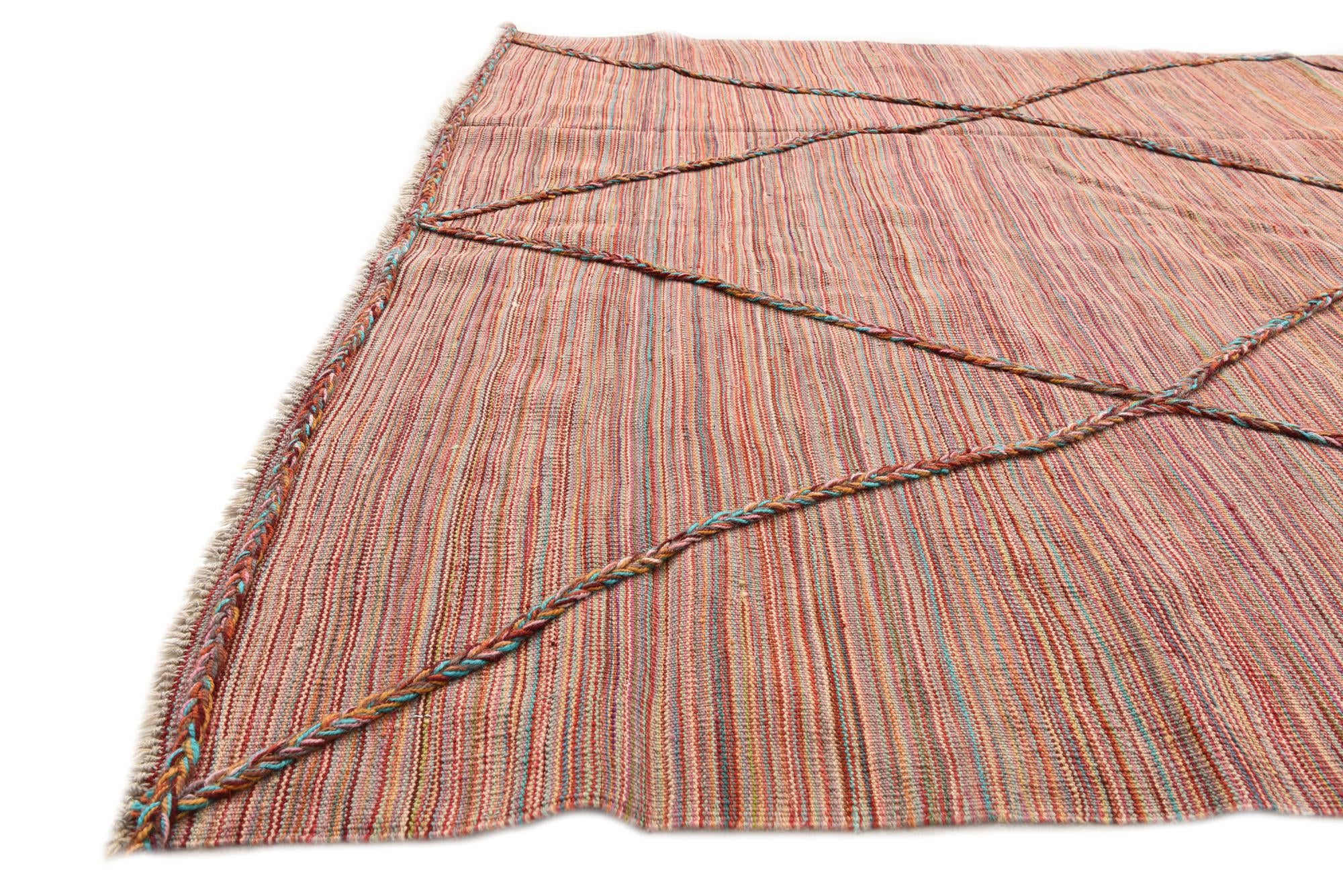 5' 3 x 8' Hand Knotted Moroccan Wool Rug