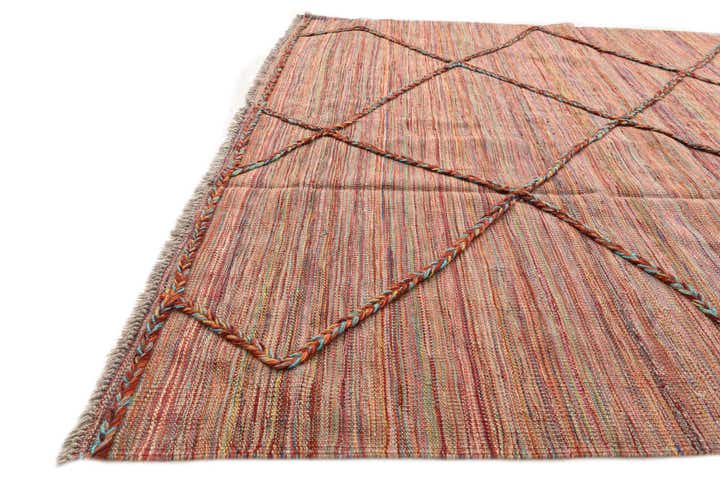 5' 3 x 8' Hand Knotted Moroccan Wool Rug