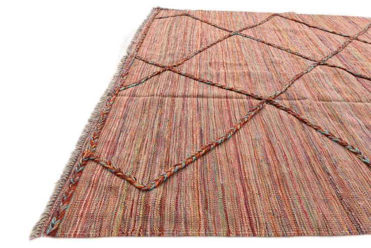 Detail image of 5' 3 x 8' Hand Knotted Moroccan Wool Rug