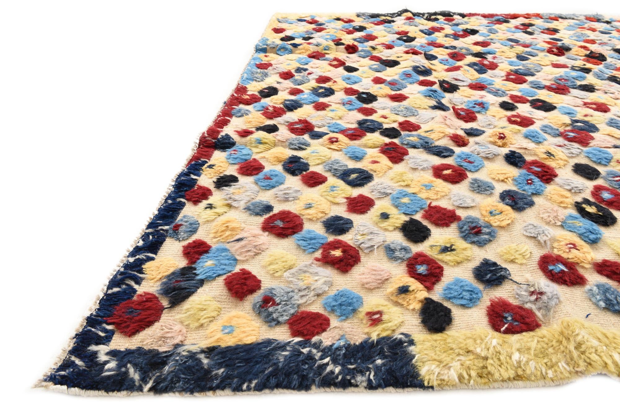 7' 7 x 10' Hand Knotted Moroccan Wool Rug