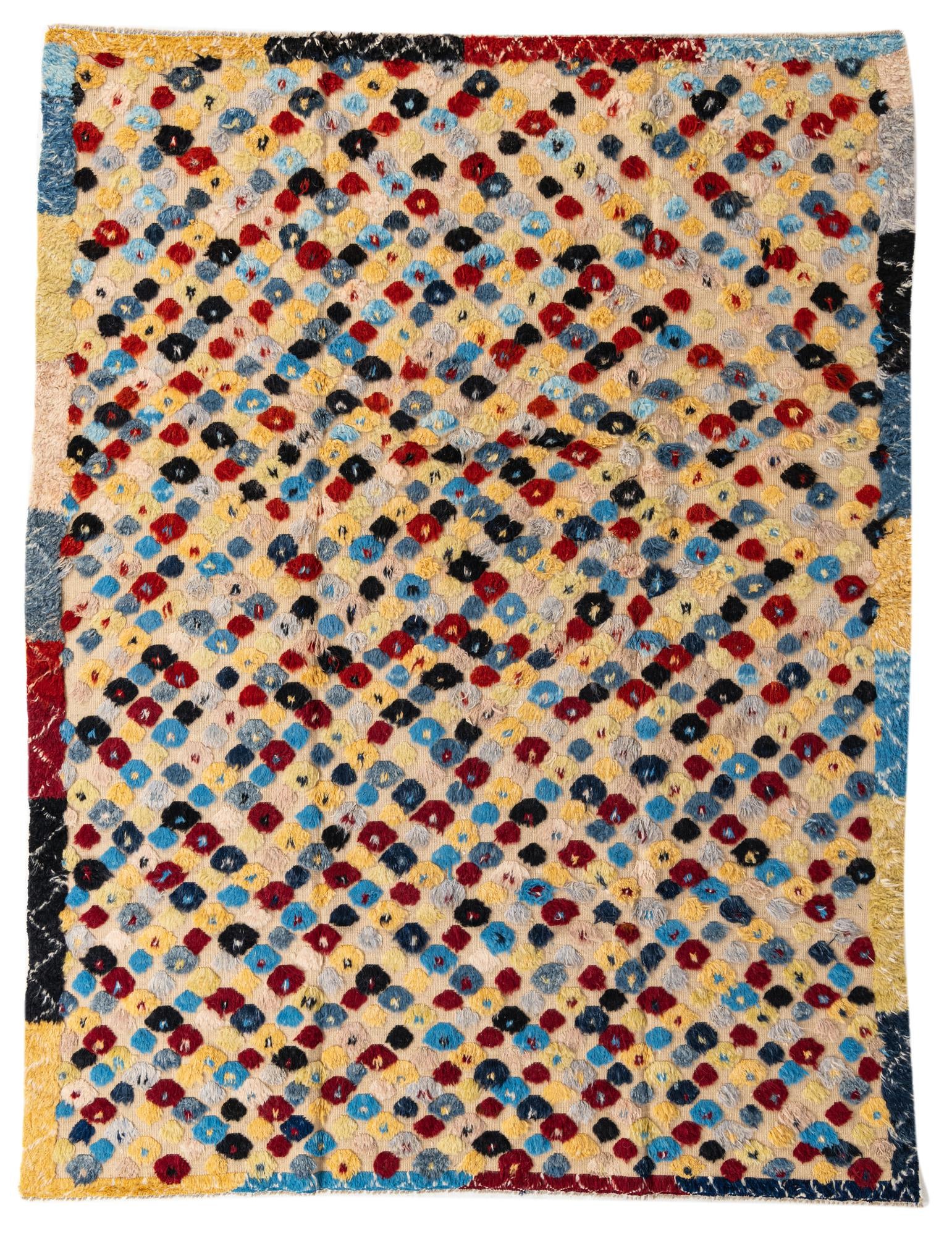 7' 7 x 10' Hand Knotted Moroccan Wool Rug