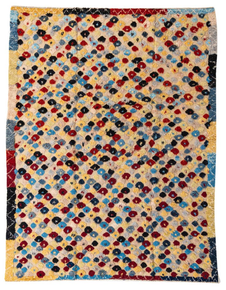 Detail image of 7' 7 x 10' Hand Knotted Moroccan Wool Rug