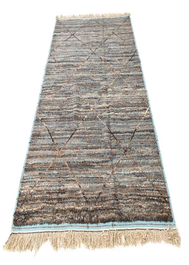 6' x 9' 2 Hand Knotted Moroccan Wool Rug