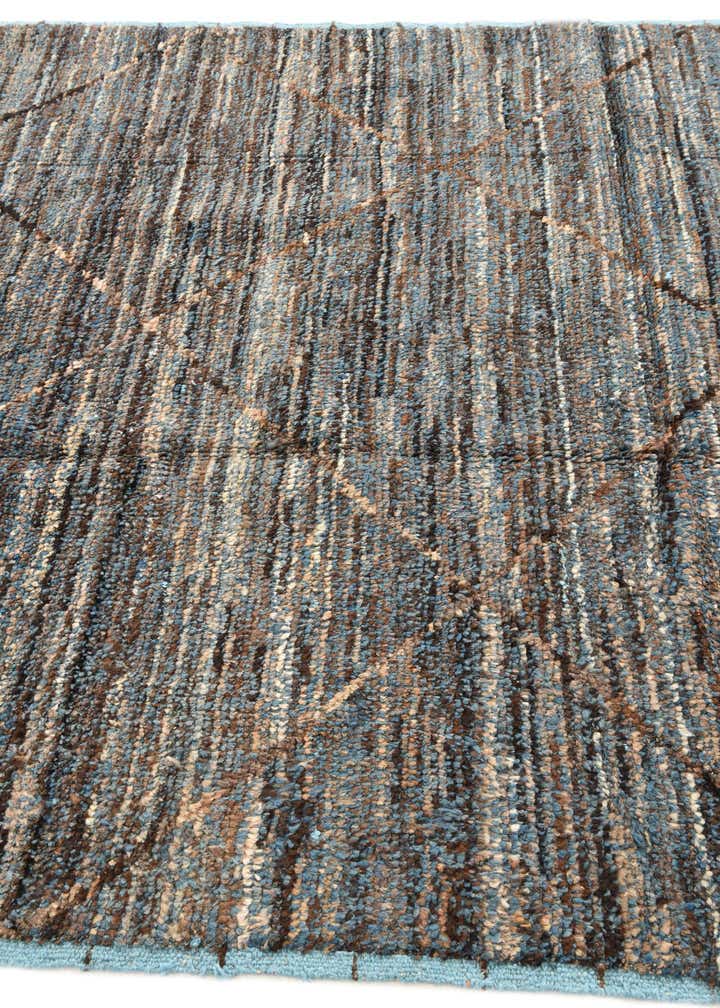 6' x 9' 2 Hand Knotted Moroccan Wool Rug