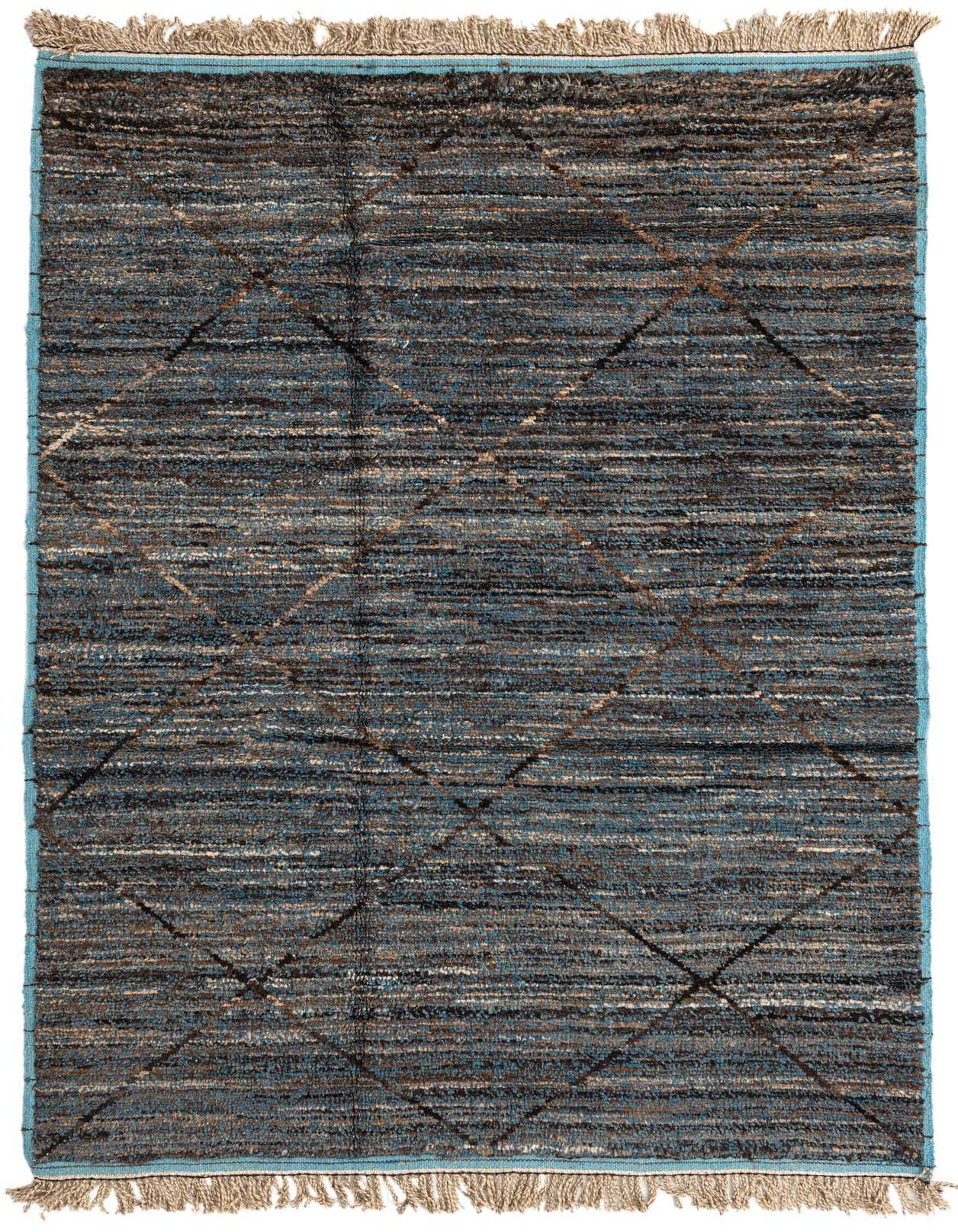 6' x 9' 2 Hand Knotted Moroccan Wool Rug
