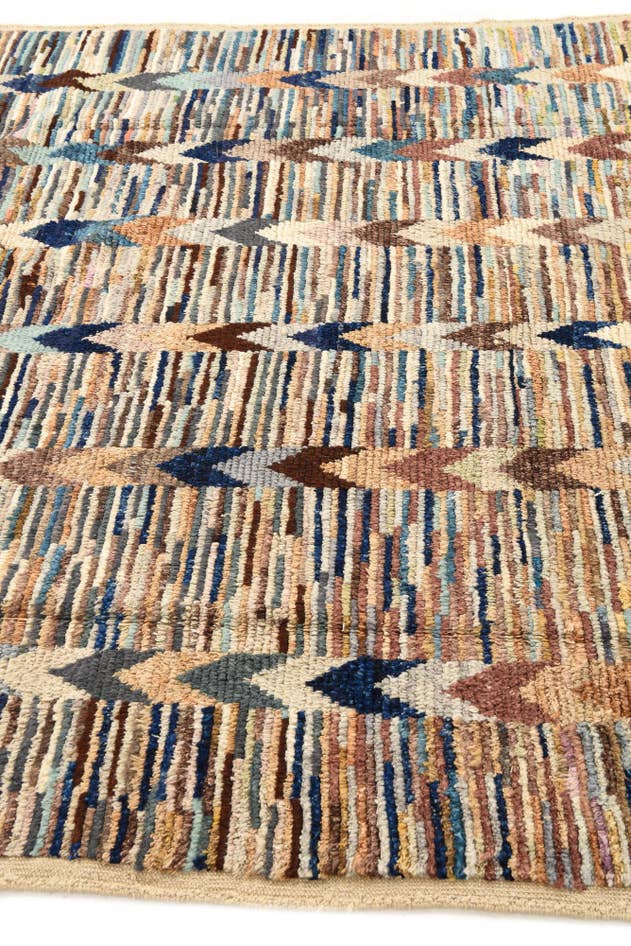 Detail image of 6' 2 x 9' 5 Hand Knotted Moroccan Wool Rug