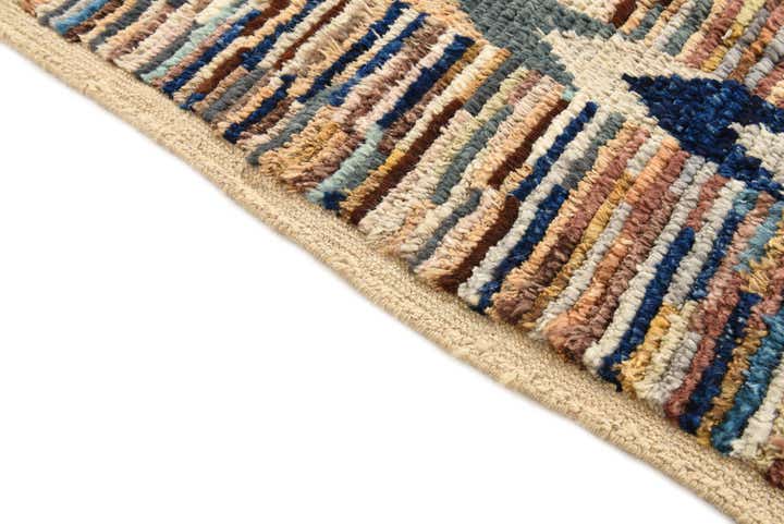 6' 2 x 9' 5 Hand Knotted Moroccan Wool Rug