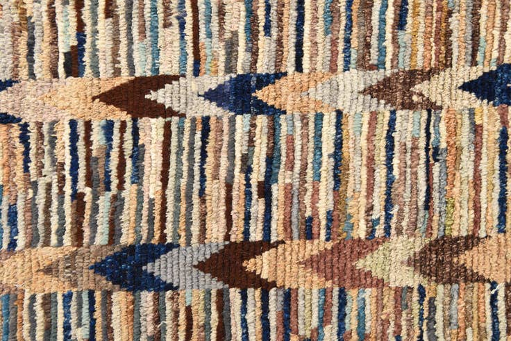 Detail image of 6' 2 x 9' 5 Hand Knotted Moroccan Wool Rug