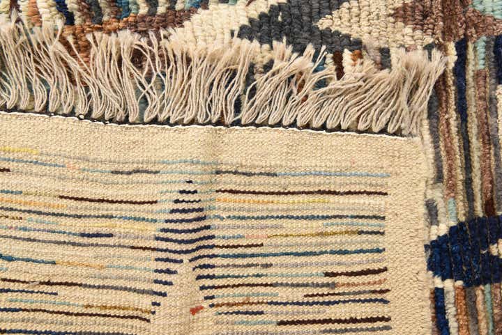 6' 2 x 9' 5 Hand Knotted Moroccan Wool Rug