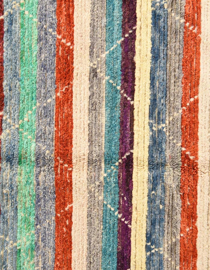 Detail image of 5' 7 x 8' 2  Hand Knotted Moroccan Wool Rug